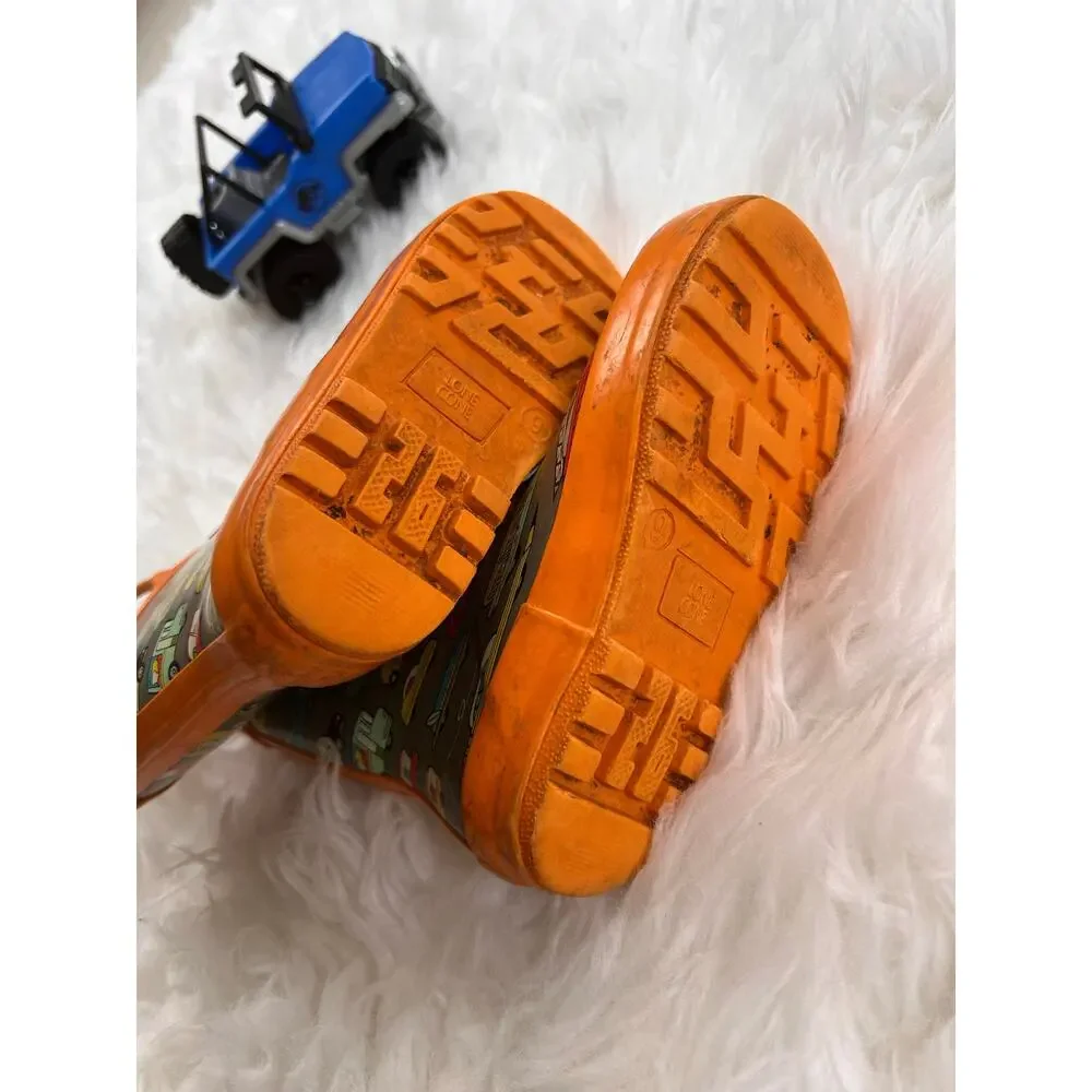 Lone Cone Toddler Rain Boots Car Print